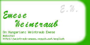 emese weintraub business card